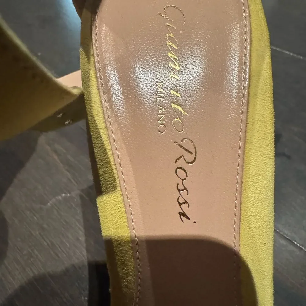 Gianvito Rossi Yellow Heels